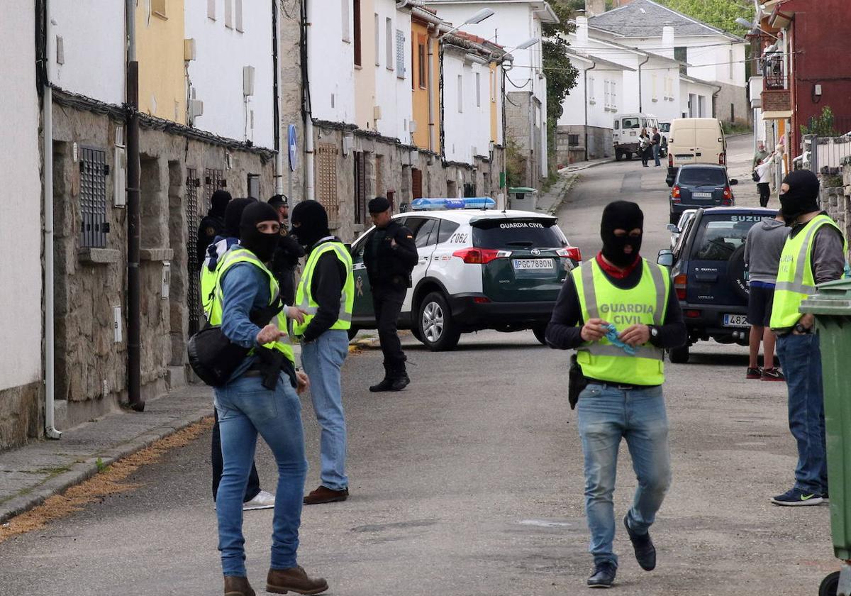 Operación antiyihadista en El Espinar (Segovia), en 2017.