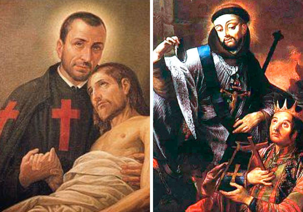 San Camilo de Lelis y San Francisco Solano Taumaturgo.