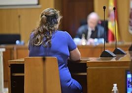 La exedil de Bobadilla durante el juicio en la Audiencia de Valladolid.