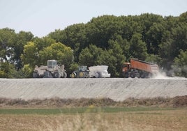 Trabajos en el término de Tudela de Duero.