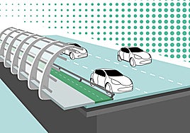 Así quedará el Puente de Poniente con el tercer carril