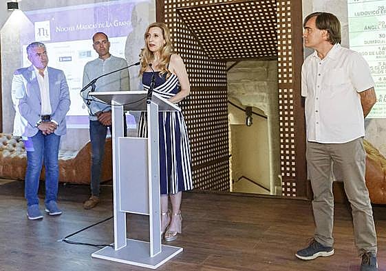 Por la izquierda, José María Bravo, Samuel Alonso, Mar Sancho y Carlos López presentan este jueves el Festival Internacional de Música y Danza de La Granja.