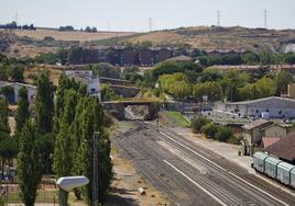 Las vías de tren de Tejares.