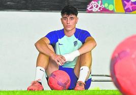 Diego, en las instalaciones donde entrena cuando está en Valladolid.