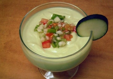 Gazpacho de aguacate y pepino