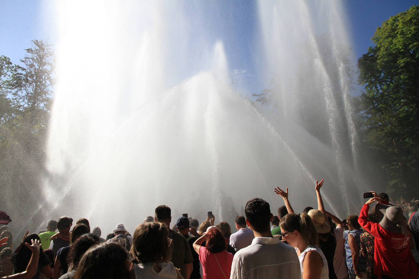 Espectáculo de las fuentes de La Granja este 25 de julio.