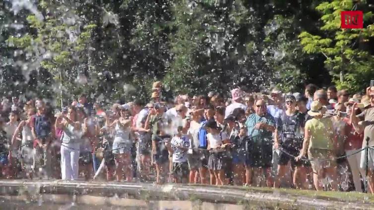 La fuentes de La Granja de San Ildefonso ofrecen un espectáculo visual