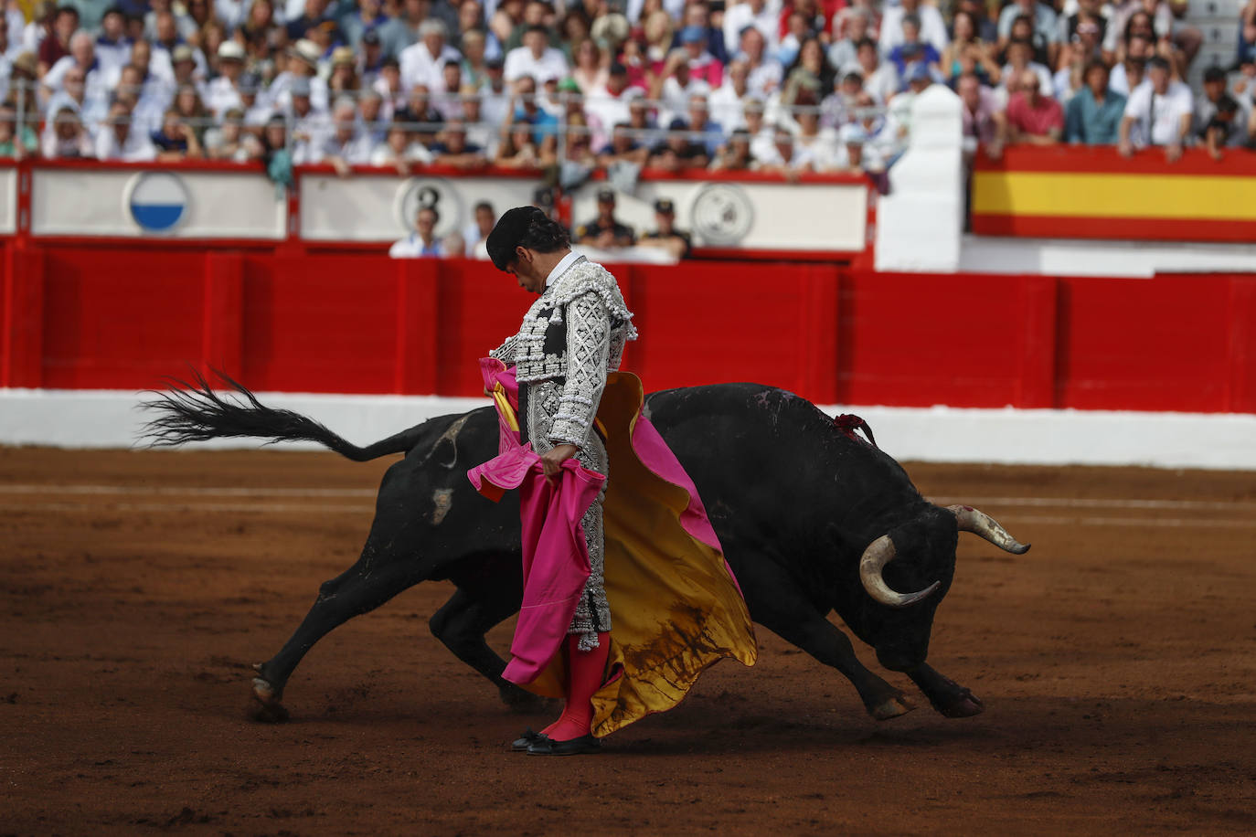 Chicuelina de Pablo Aguado al tercero de la tarde.