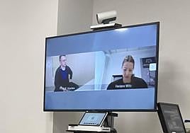 Igor el Ruso, a la izquierda, durante la videoconferencia.