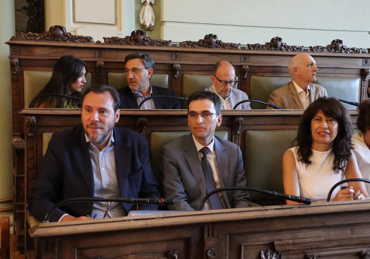 Óscar Puente, al frente de la oposición en el Ayuntamiento de Valladolid.