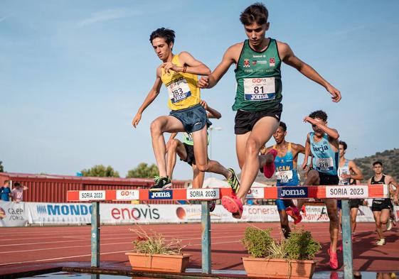 Rubén Leonardo durante la prueba del Campeonato de España en Soria.