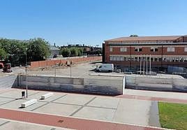 Obras en el campus de la Universidad Europea Miguel de Cervantes.