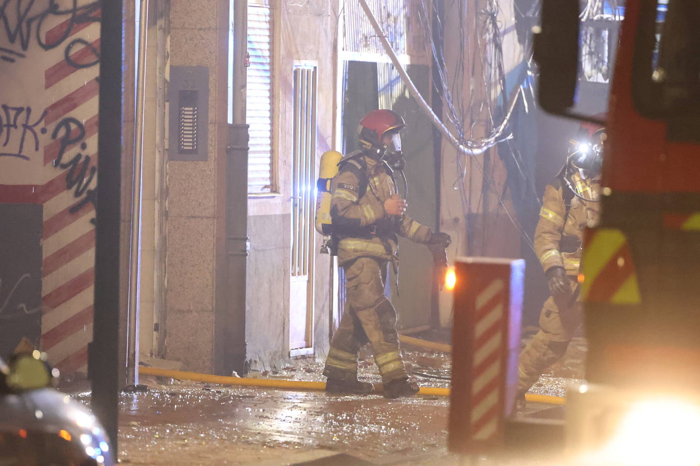 Explosión en un edificio de viviendas en la calle Goya de Valladolid