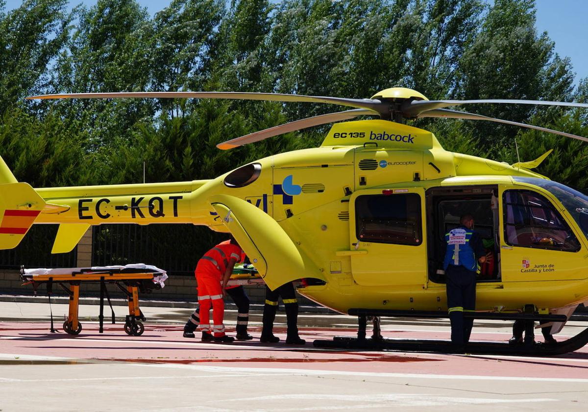 Helicóptero medicalizado de Sacyl.