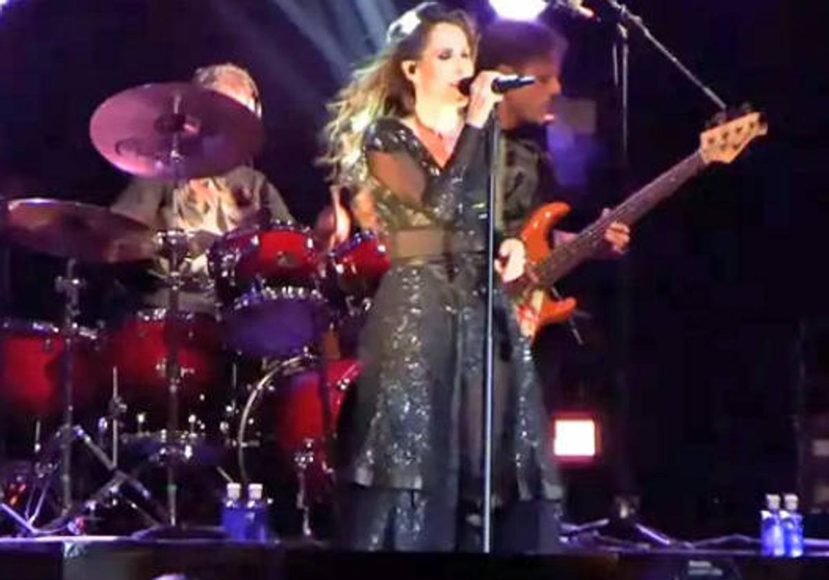 Malú en su último concierto.