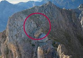Rescatadas cinco personas atrapadas en la cumbre del Pico de la Bermella en Posada de Valdeón