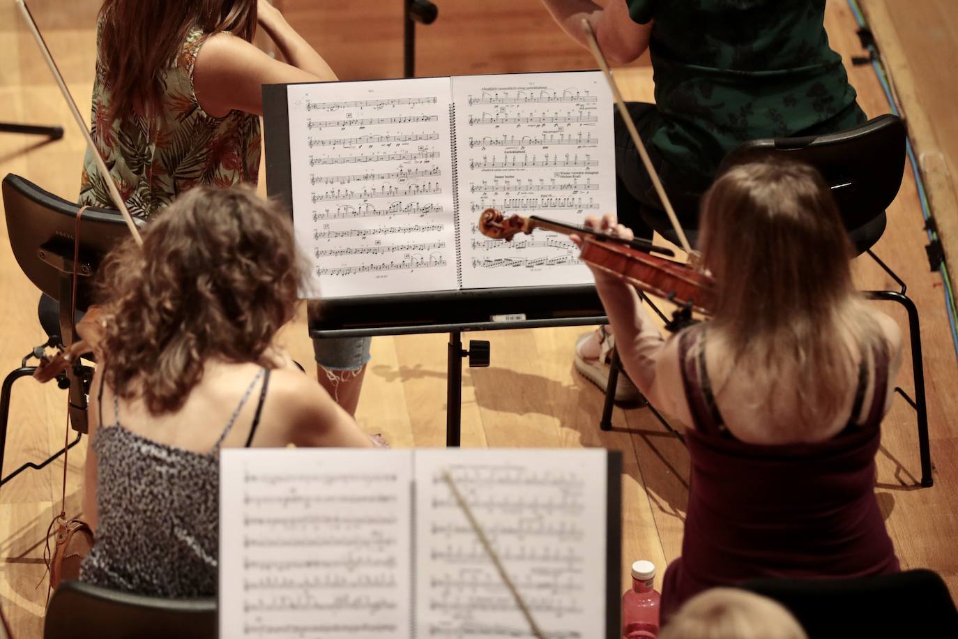 Ensayo de la Orquesta Sinfónica de Castilla y León en el Centro Cultural Miguel Delibes