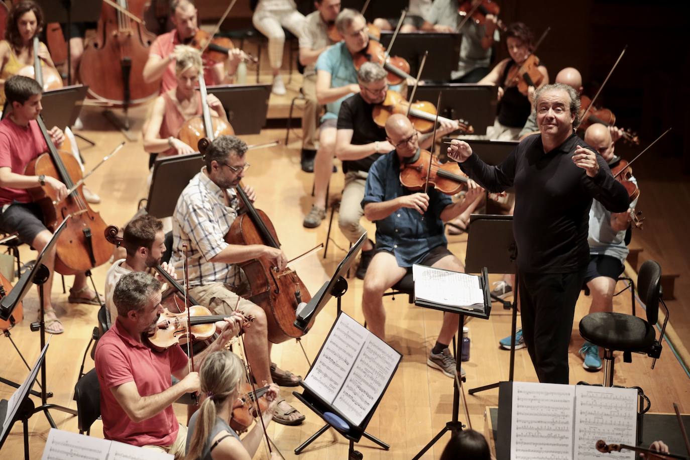 Ensayo de la Orquesta Sinfónica de Castilla y León en el Centro Cultural Miguel Delibes