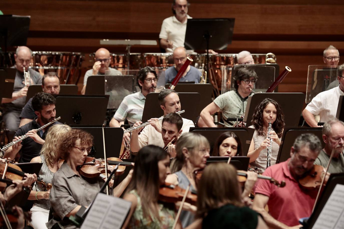 Ensayo de la Orquesta Sinfónica de Castilla y León en el Centro Cultural Miguel Delibes