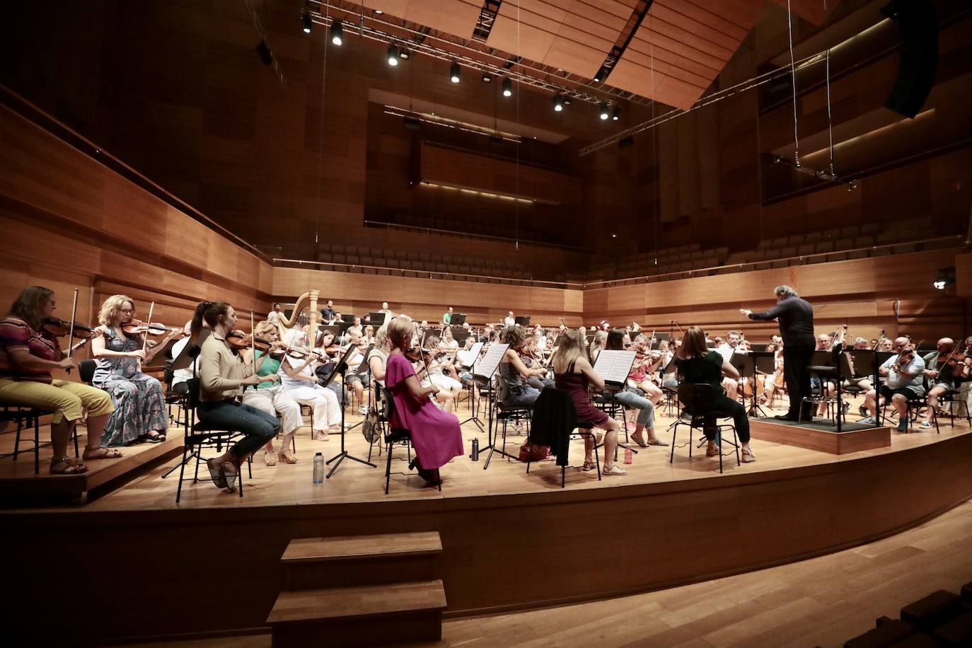 Ensayo de la Orquesta Sinfónica de Castilla y León en el Centro Cultural Miguel Delibes