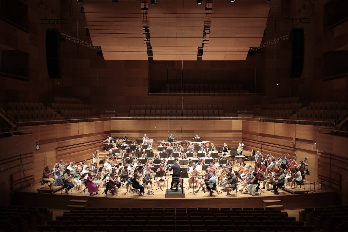 Ensayo de la Orquesta Sinfónica de Castilla y León en el Centro Cultural Miguel Delibes