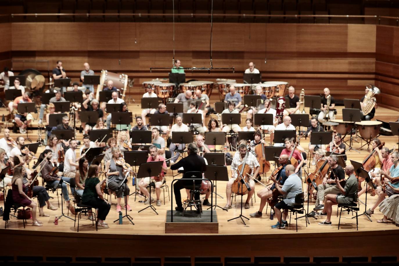 Ensayo de la Orquesta Sinfónica de Castilla y León en el Centro Cultural Miguel Delibes