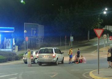 Herido un repartidor tras caerse de la moto en la avenida del Sotillo