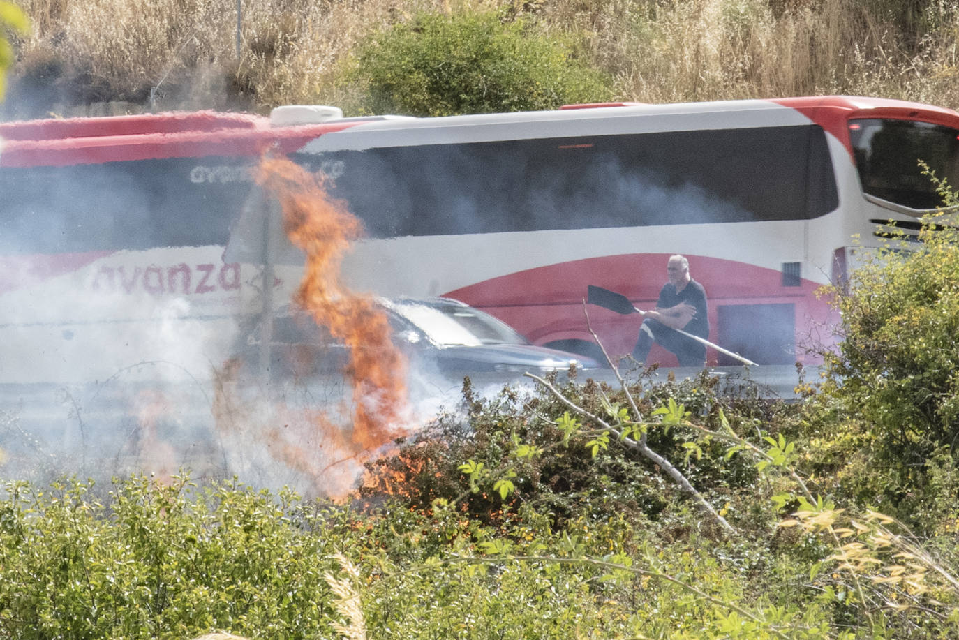 Incendio en Otero de Herreros