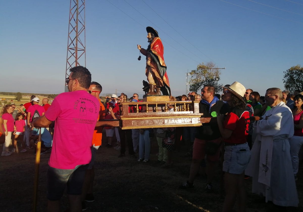 Procesión de San Roque en el municipio segoviano.