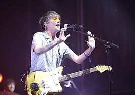 Noni de Lori Meyers durante el concierto de este jueves en Sonorama.