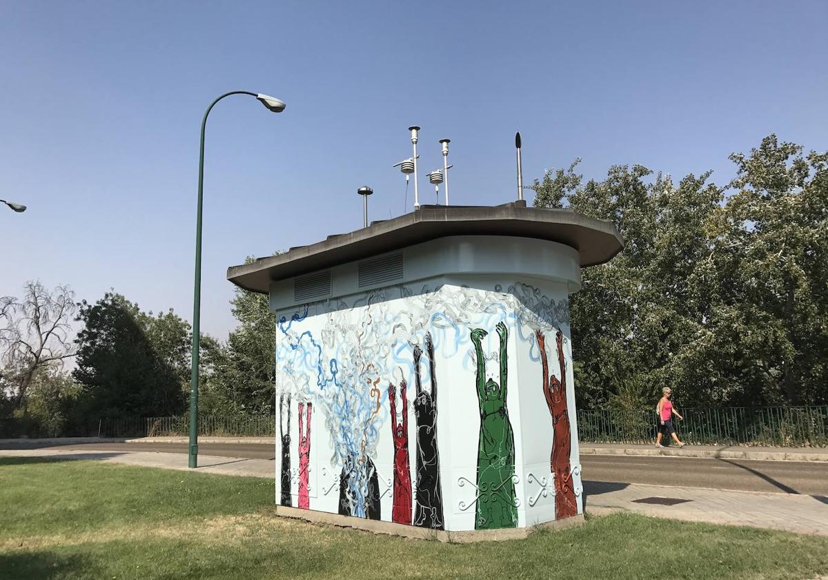 Estación medidora de los niveles de contaminación en Huerta del Rey.