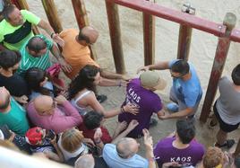 Corneado en la capea de Peñafiel.