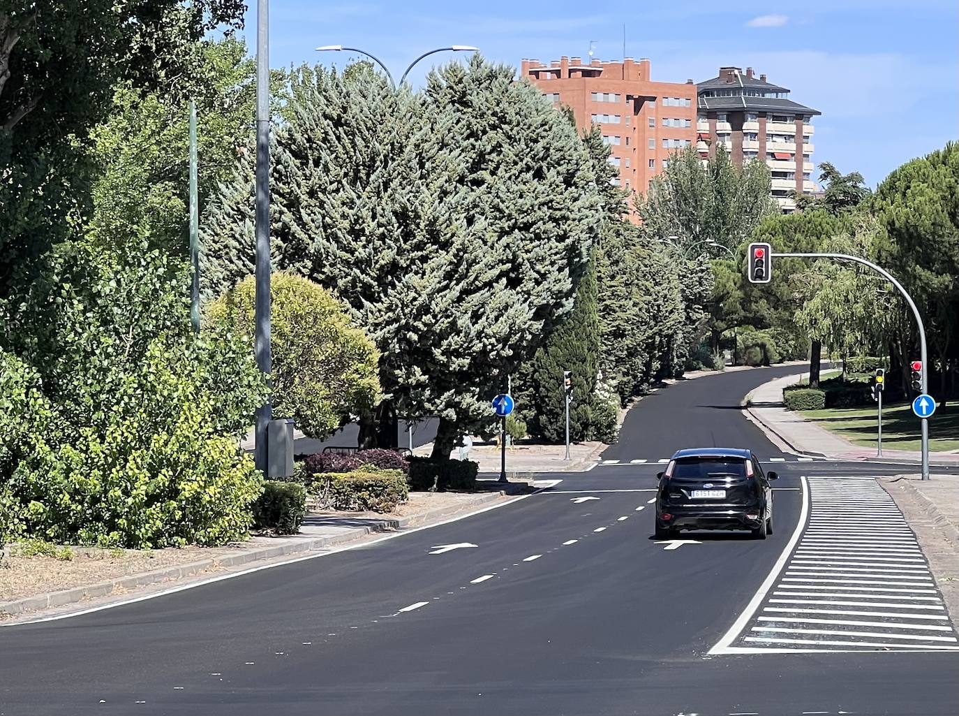 El nuevo asfalto para la etapa de La Vuelta a España en Valladolid, en imágenes