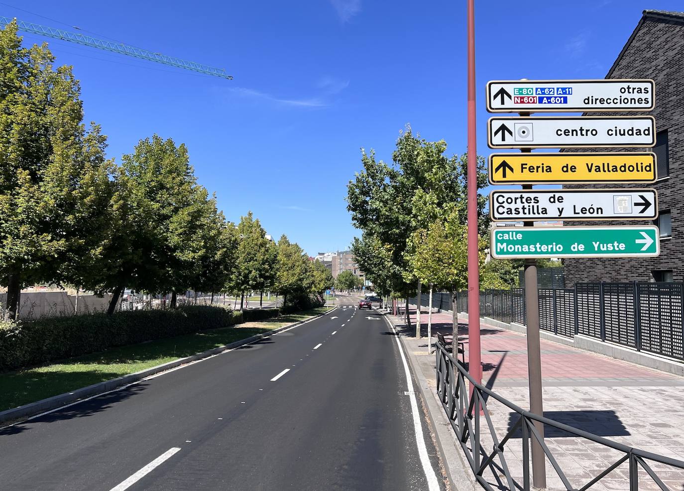 El nuevo asfalto para la etapa de La Vuelta a España en Valladolid, en imágenes