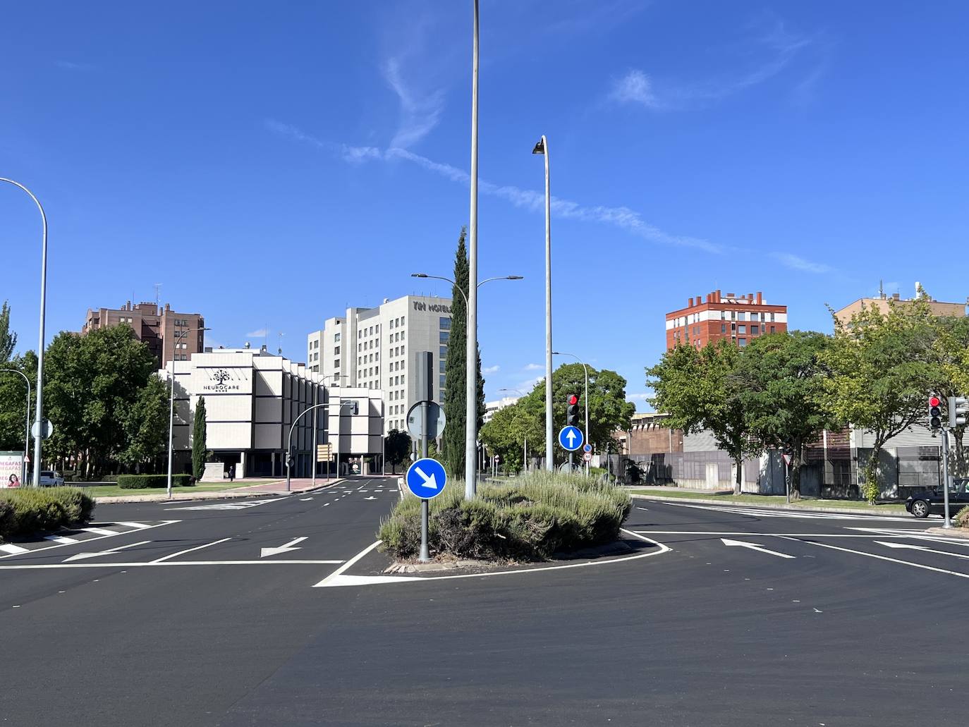 El nuevo asfalto para la etapa de La Vuelta a España en Valladolid, en imágenes