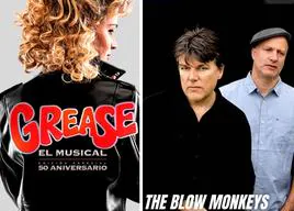 Grease, el musical y The Blow Monkeys, que actuan en el British Pop Festival de Valladolid.