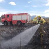 Dos fuegos simultáneos en Hontoria y Otero movilizan a los bomberos de Segovia