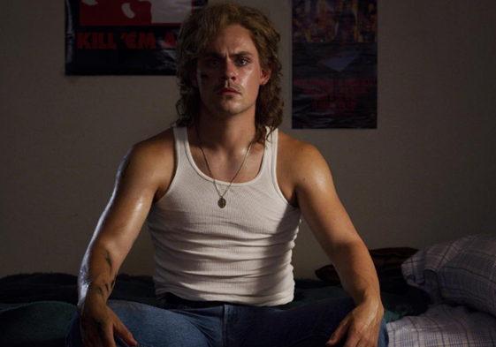 El actor Dacre Montgomery en la serie de 'Stranger Things' en una publicación de Instagram.