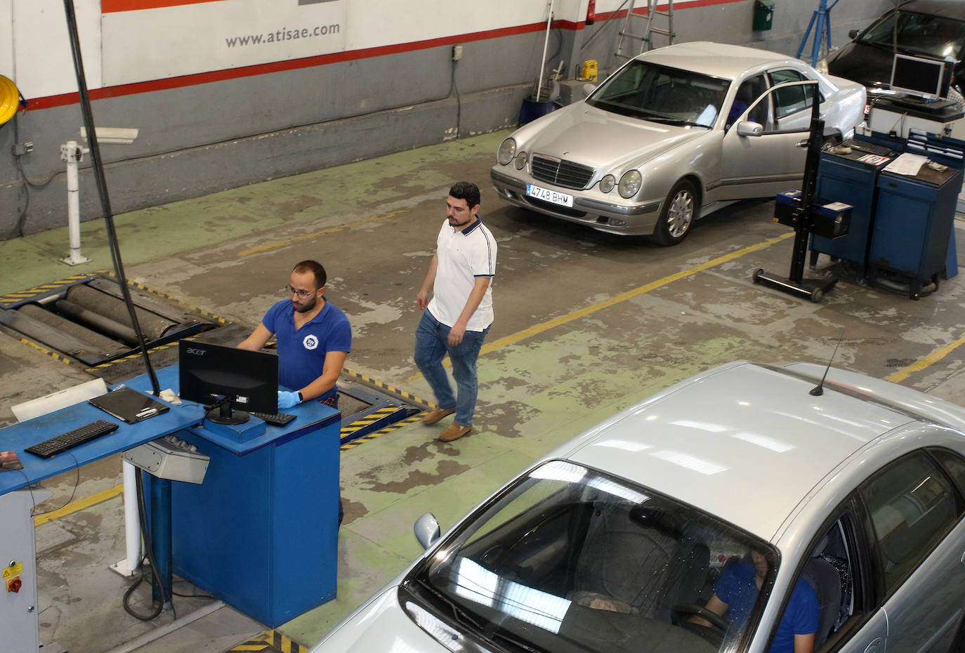 Trabajos en la estación de la ITV de Valverde