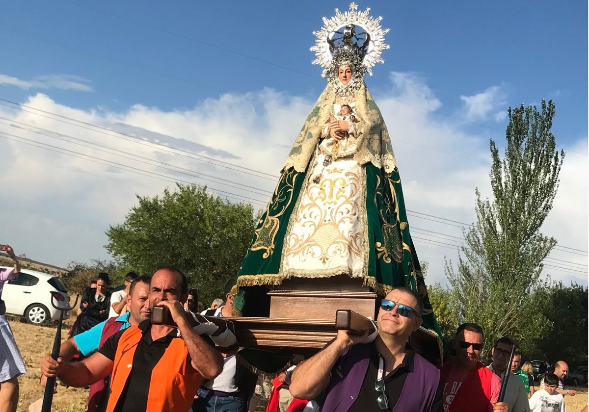 Procesión a la patrona.