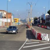 Las obras reducen la circulación a un carril en una avenida de Argales