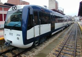 Uno de los trenes que hace el recorrido de Guardo a León.