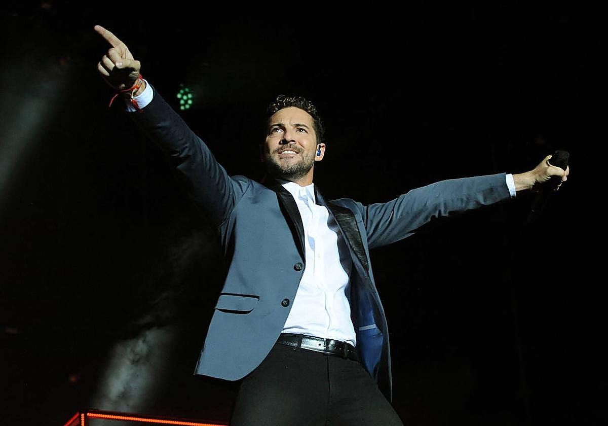 David Bisbal, en un concierto en la plaza de toros de Arroyo.