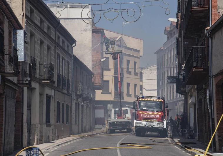 Incendio en una vivienda de Cantalejo.