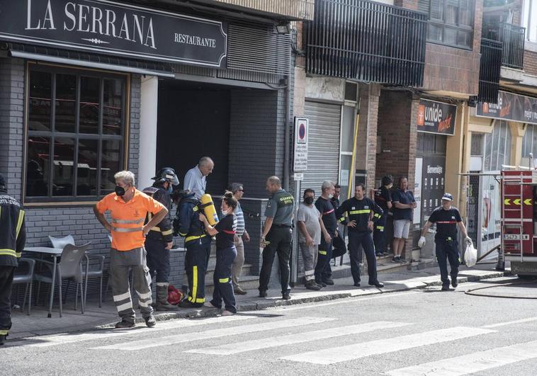 El incendio de una casa en Cantalejo, en imágenes