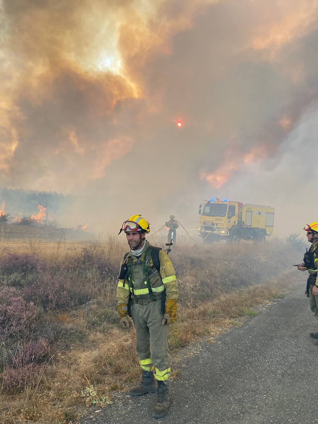 El incendio de nivel 2 en San Bartolomé de Rueda, en imágenes