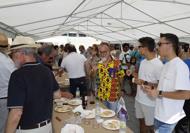 Zona habilitada para la degustación de los quesos.