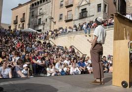 Uno de los espectáculos de la última edición de Titirimundi, evento que tiene una subvención directa del Ayuntamiento de Segovia.