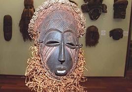 Una máscara ritual africana.