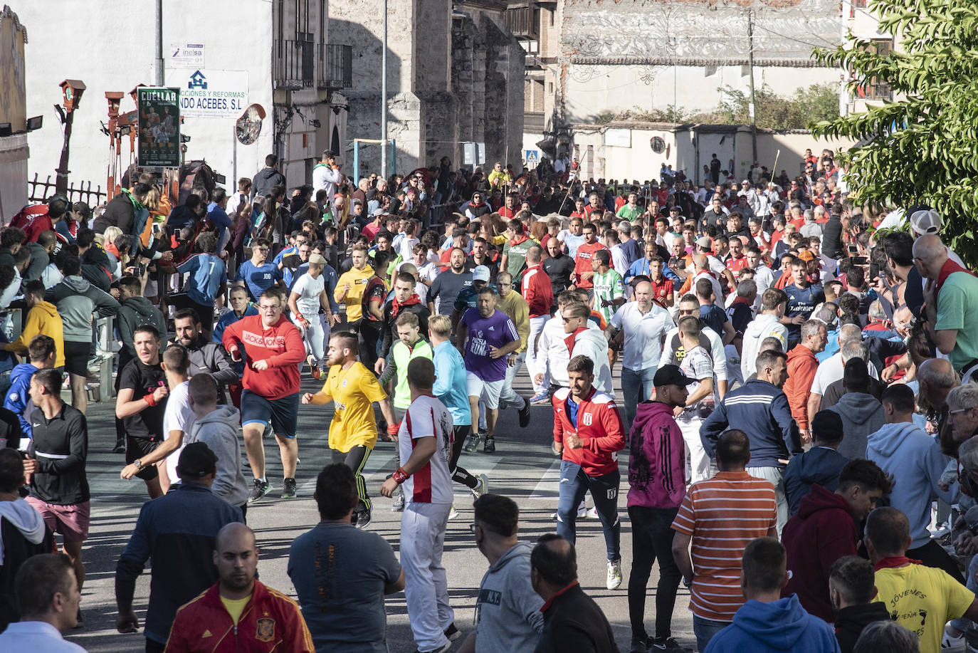 El segundo encierro de las fiestas de Cuéllar, en imágenes (2/2)